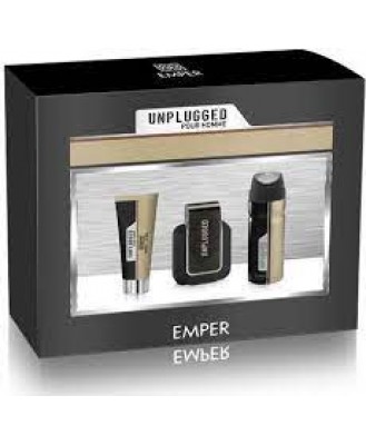 EMPER UNPLUGGED (EDP 85ML + DEO 200ML +SG 100ML)